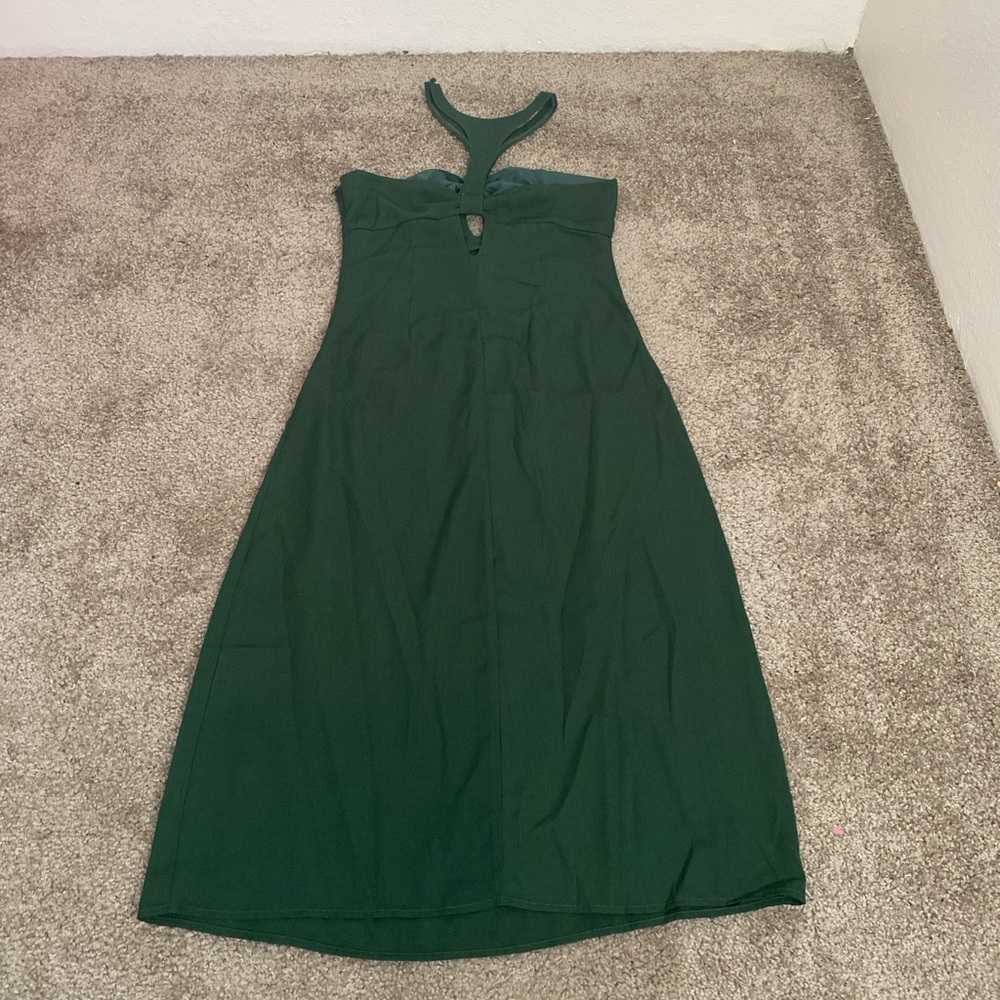 Shein Green Halter Dress - Picture 3 of 12